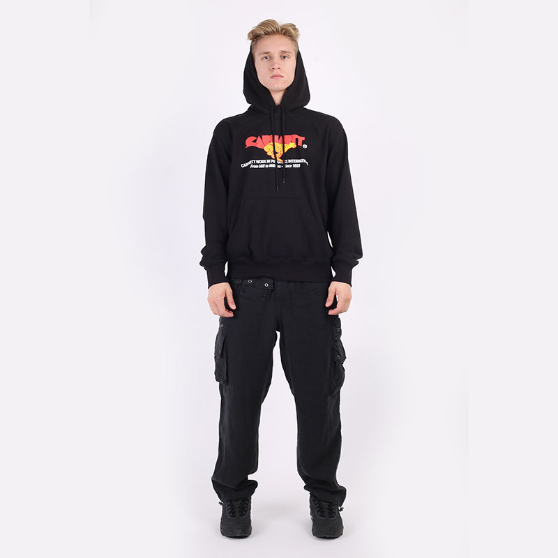 Мужская толстовка Carhartt WIP Hooded Runner Sweat (I029941-black)  - цена, описание, фото 6